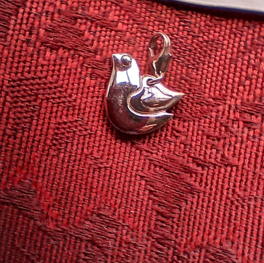 D'joy 925 Bird Charm With Lobster Claw Clasp